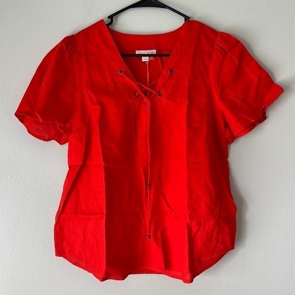 Knox Rose Tops - LOT OF 2 Women's Small Red and Blue Knox Rose Shirts